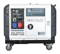 Groupe électrogène diesel ""Könner & Söhnen"" 230/400 V7.5 kW / 6.5 kW KS 9300DE-1/3 ATSR