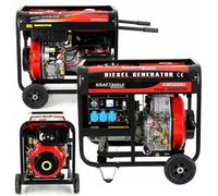 Groupe Électrogène Diesel Kraft Dele kd122 6500W 6,5 kW 230V 12V