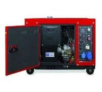 Groupe électrogène diesel ZEUS ZEUZ 6300 W silencieux démarrage électrique Rouge G