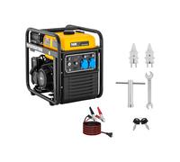 Groupe électrogène essence - Avec onduleur - 3800 W - 230 V CA / 12 V CC - Démarreur à tirette | MSW