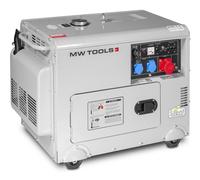 Groupe électrogène insonorisé diesel 6kW 3x400V+1x230V MW Tools DG65E