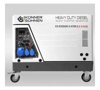 Groupe électrogène Inverter diesel - 6,5 kW - 230V - KS 6500iDE S ATSR KONNER & SOHNEN