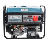 Groupe électrogène à essence KS 7000E-3 pour consommateurs courant triphasé (400V) generateur de courant puissance maximale 5500 W,prise CEE 400 V/16 A, moteur EURO-V, enroulement 100% en cuivre.