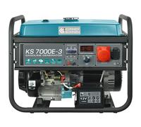 Groupe électrogène à essence KS 7000E-3 pour consommateurs courant triphasé (400V) generateur de courant puissance maximale 5500 W,prise CEE 400 V/16 A, moteur EURO-V, enroulement 100% en cuivre.