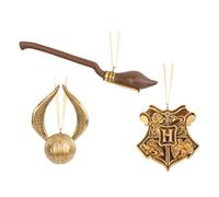 Grupo Erik - Lot de 3 Décorations Noël Harry Potter | Boules de Noël Originales en Résine, Décoration Sapin Harry Potter, Décorations Sapin de Noël Harry Potter
