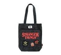 Groupe Erik - Tote Bag Stranger Things Premium| Sac en toile imprimé réutilisable | Grand sac fourre-tout pour shopping, école, voyages et cadeaux |Licence Officielle | 37 x 41 cm