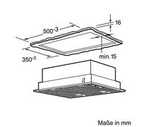Groupe filtrant 650 m3/H - BOSCH DHL555BL - 50 cm - Classe C 79.8 kWh/an - Evacuation ou recyclage avec filtre a charbon DH - Métal