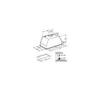 ELECTROLUX Groupe filtrant aspirant inox Largeur 70cm 4 vitesses Débit d'air 600m3/h