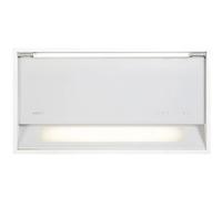 Novy Fusion D 680 - Hotte - intégré - Niche - largeur : 50.5 cm - profondeur : 26.5 cm - evacuation & recyclage - verre opale blanc Blanc G