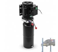 Groupe Hydraulique 220 V 2,2 kW, Pompe Hydraulique Simple Effet avec Réservoir 10 L, Centrale Hydraulique pour Pont Élévateur Voiture, Atelier Garage Auto