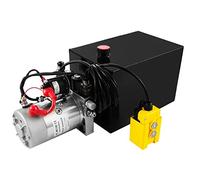 Groupe hydraulique 8 pintes à double effet pour remorque à benne basculante, pompe hydraulique DC 12 V, réservoir métallique à montage horizontal pour camion à benne basculante, levage de voiture, t
