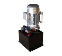 Groupe hydraulique double effet 1,5 kW 380 V 8 L, commande par 1 vérin hydraulique