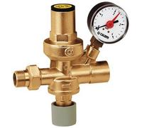 Caleffi Unité de remplissage auto 553140 1/2" robinet manuel/passoire/clapet anti-retour/manomètre