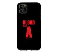 Groupe sanguin A Facteur Rhésus Groupe sanguin Cœur Coque pour iPhone 11 Pro Max
