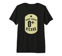 Groupe sauguin O+ Pastis de Marseille Ricard Alcool Humour T-Shirt Haut de Gamme