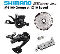 Groupe Shimano Deore m4100 1x10S, dérailleurs RD-M4120, levier de vitesses 10 vitesses, cassette Sunshine 36T 40T 42T 46T 50T, chaîne pour débutant 10S 42T Group N