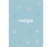 Groupement de 10 pcs. Cahier A5 en quadrants avec 60 pages pour la religion, mélange de couleurs.