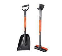 Groupement Et Brosse À Neige Extensible, Tête De Brosse Pivotante À 360 Degrés, 565g / 985g, Outil De Grattoir À Glace, Balai De Neige Avec Raclette, Poignée Extensible, Pour La Fenêtre De Pare-brise