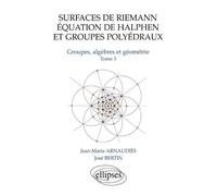 Groupes, Algèbres Et Géometrie - Tome 3, Surfaces De Riemann, Équation De Halphen Et Groupes Polyédraux