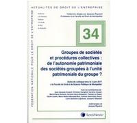 groupes de societes et procedures collectives