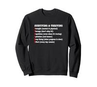 Groupes de Soutien au rétablissement de l'AVC Ruban Rouge Survivor Sweatshirt