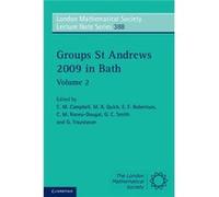 Groups St Andrews 2009 in Bath Volume 2 - Cambridge University Press - Cambridge University Press - Livre en Anglais - Paperback Cambridge University PressCambridge University Press (Auteur)