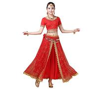 Grouptap Bollywood Lehenga Choli Indian Femmes Anarkali Saree Dames Mariage Partie Designer Blouse Danse Robe Rouge Costume Lengha (Rouge, 152-172 cm, 45-70 kg)