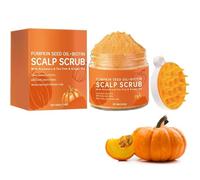 Grous du cuir chevelu - Expoliatrice du cuir chevelu à l'huile de citrouille avec masseur, élimine efficacement les flocons, nettoyage en profondeur, détoxification du cuir chevelu (1pc)