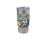 GROUT LINE CALM Mosaïque tesselles Atelier Gobelet isotherme en acier inoxydable double paroi