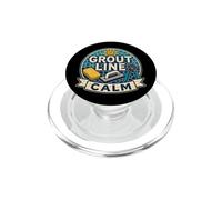 Grout Line Calm Mosaïque tesselles Atelier PopSockets PopGrip pour MagSafe