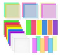GROVBLE 750 Pcs Transparent Sticky Notes 75 * 75mm 75 * 25mm,Autocollantes Transparentes,Étanche Réutilisables Autocollantes Sticky Memo, pour Etudiants, Maison Et Bureau
