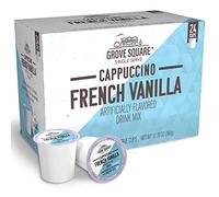 Grove Square Cappuccino, French Vanilla, 24-Count Single Serve K-Cups for Keurig by Brand New