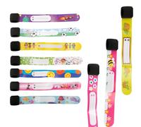 GroveEss Lot de 10 bracelets d'identification réutilisables pour enfants, étanches, réglables, anti-perte, bracelets personnalisés pour enfants, garçons et filles, contacts d'urgence