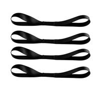 GroveEss Lot de 4 sangles d'arrimage robustes et durables pour moto, scooter, VTT, UTV, équipement de jardin (noir)