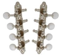 Grover 409FVN Mandoline professionnelle vintage style « F » avec bouton nacré - Standard 4 + 4 - Nickel