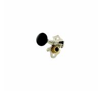 GROVER 9NB Sta-Tite Mécanismes De Ukulélé Avec Bouton Noir 4 Pcs. Nickel