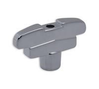 Grover GP109C Lot de 6 boutons à 3 niveaux de taille standard Chromé