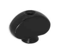 Grover GP205BC Lot de 6 boutons reins mini et moyens - Noir chromé