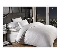 Grovesnor Satin rayé en Coton Majoritaire 1000 Fils Oxford pilllowcase, Coton/Polyester, Blanc