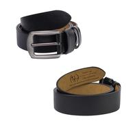 Grovjewfit Ceinture Homme Personnalisée en Cuir Gravure Initiales et Nom à l’intérieur 110-130 cm Cadeau pour Mari Papa Ami (Style 4)