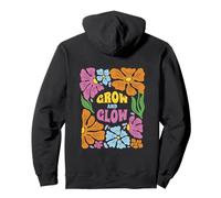 Grow and Glow - Fleurs Motivation Inspiration Self Care Sweat à Capuche