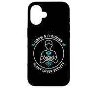 Grow Flourish Plant Lover Society Design de Jardinage d'intérieur Coque pour iPhone 16