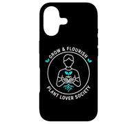 Grow Flourish Plant Lover Society Design de Jardinage d'intérieur Coque pour iPhone 17