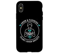 Grow Flourish Plant Lover Society Design de Jardinage d'intérieur Coque pour iPhone X/XS