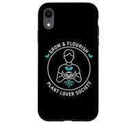Grow Flourish Plant Lover Society Design de Jardinage d'intérieur Coque pour iPhone XR