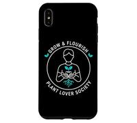 Grow Flourish Plant Lover Society Design de Jardinage d'intérieur Coque pour iPhone XS Max