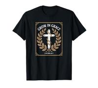 Grow in Grace 2 Pierre 1:5-7 Croix T-Shirt