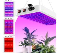 Grow Lights, Spectrum Complet 216 LEDs 3 Modes, Grande Couverture imperméable à l'épreuve de poussière, réglable à la Hauteur, pour la Croissance de l'usine intérieure/extérieure