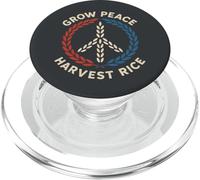 Grow Peace Harvest Rice Thaïlande Cambodge Border Conflit PopSockets PopGrip pour MagSafe