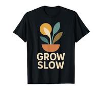 Grow Slow Midcentury Pot de fleurs abstrait moderne T-Shirt